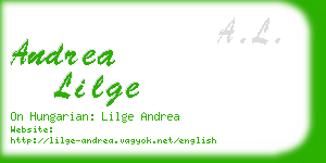 andrea lilge business card